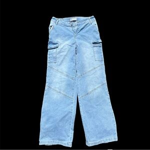 Women’s Cargo Denim  Designed Jeans ✨